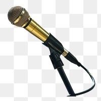 Microphone png sticker, transparent background