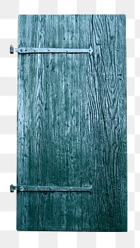 Blue wooden door png, transparent background