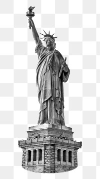 Png Statue of Liberty sticker, transparent background