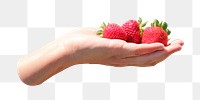 PNG strawberry, collage element, transparent background