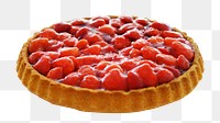 Raspberry pie dessert png sticker, transparent background