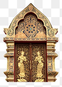 Temple door png sticker, transparent background