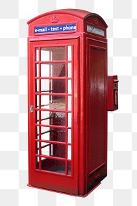 Phone booth png sticker, transparent background