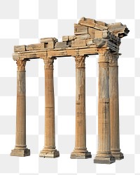 Apollon temple png, transparent background