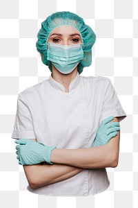 Nurse png medical staff sticker, transparent background