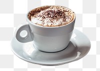 Latte coffee cup png, transparent background