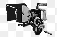 Large video camera png, transparent background