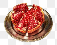 Pomegranate fruit png, transparent background