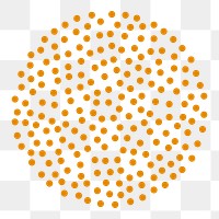 Dotted circle png sticker, transparent background