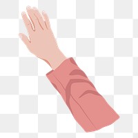 Woman's hand png illustration sticker, transparent background