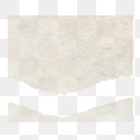 Ripped beige paper png sticker, transparent background