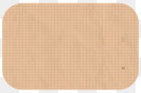 Png beige grid pattern copy space, transparent background