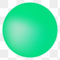 Green circle png shape sticker, transparent background