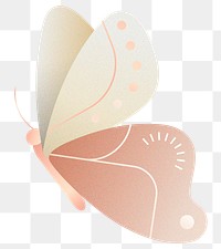 Png pink geometric butterfly illustration, transparent background