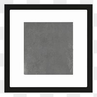 Png monotone picture frame sticker, transparent background