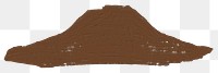 Brown mountain png transparent background