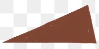 Brown triangle png transparent background