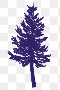 Blue tree png transparent background