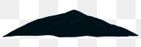 Black hill png transparent background