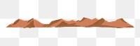 Brown mountains png transparent background