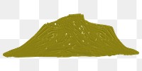 Yellow mountain png transparent background