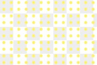 Png yellow polka dot pattern, transparent background