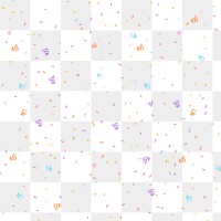 Party confetti png overlay, transparent background