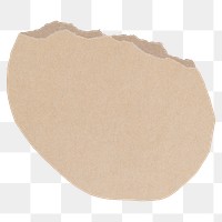 Beige ripped paper png sticker, transparent background