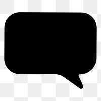 Speech bubble png frame, transparent background