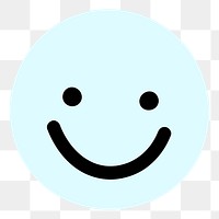 Smile emoticon png sticker, transparent background