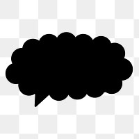 Speech bubble png frame, transparent background