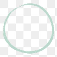 Green circle shape png, transparent background