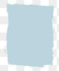 Blue rectangle shape png, transparent background