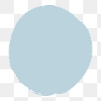Blue circle shape png, transparent background