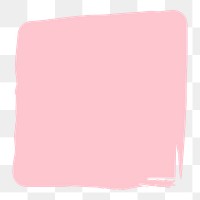 Pink rectangle shape png, transparent background