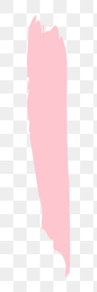 Pink brush stroke png, transparent background