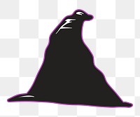 Witch hat png, Halloween illustration, transparent background