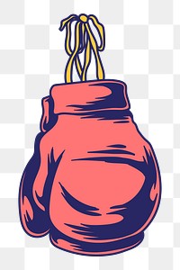 Boxing glove png illustration, transparent background