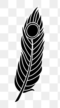 Peacock feather png illustration, transparent background