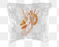 Angel Gabriel png sticker, plastic wrap transparent background. Remixed by rawpixel.