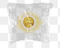 Vintage sun png sticker, plastic wrap transparent background. Remixed by rawpixel.