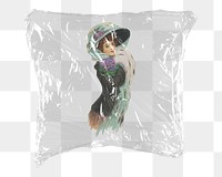 Hamilton King's Violet png sticker, plastic wrap transparent background. Remixed by rawpixel.