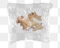 Cherubs png sticker, plastic wrap transparent background. Remixed by rawpixel.