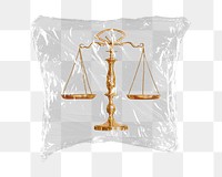 Brass scales png sticker, plastic wrap transparent background. Remixed by rawpixel.