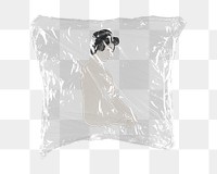 Japanese woman png sticker, plastic wrap transparent background. Remixed by rawpixel.