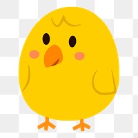 Chicks  png clipart illustration, transparent background. Free public domain CC0 image.