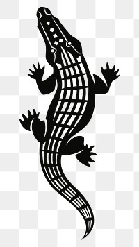 Crocodile png illustration, transparent background. Free public domain CC0 image.