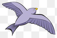 Bird png illustration, transparent background. Free public domain CC0 image.