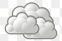 Cloud png illustration, transparent background. Free public domain CC0 image.