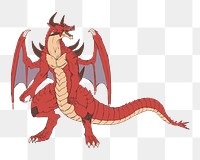Dragon png illustration, transparent background. Free public domain CC0 image.